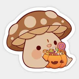 Trick or treat mushroom Sticker